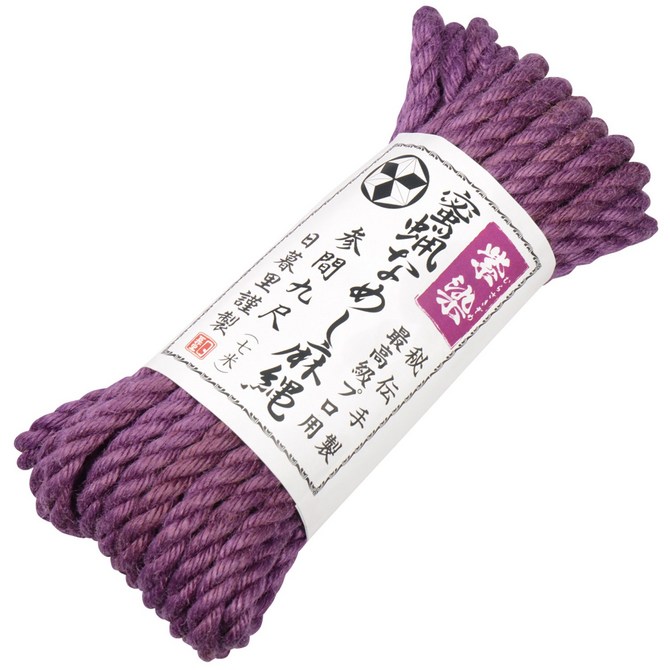NPG|蜜蠟鞣製麻繩 紫染(7米)
