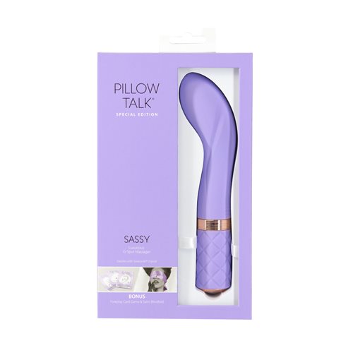 Pillow Talk |枕邊私語 Sassy 浮逗 施華水鑽 G點震動棒 按摩棒 紫色