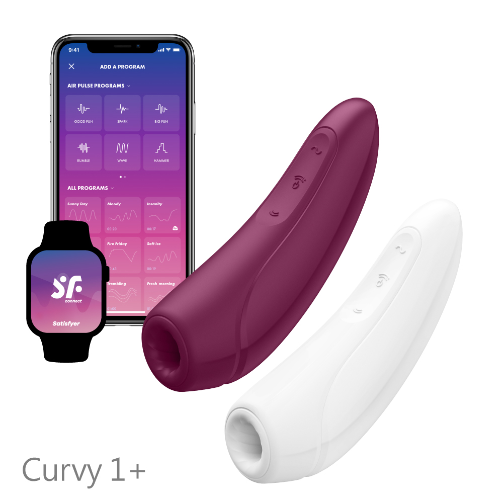 Satisfyer|德國 Curvy 1 智能吸吮陰蒂震動器 吸吮跳蛋 - 紅