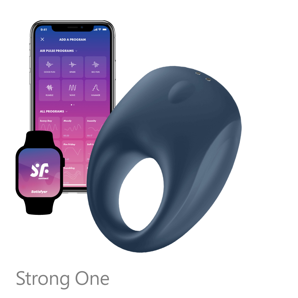 Satisfyer|德國 Strong One 智能男士精力環 - 藍