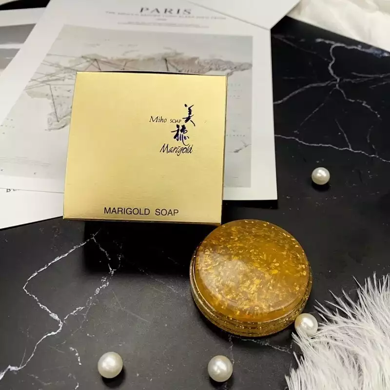 日本Miho美穗金箔洗面皂 30g MARIGOLD SOAP _高級保養品 加強新陳代謝「開運系列」日本原裝進口!